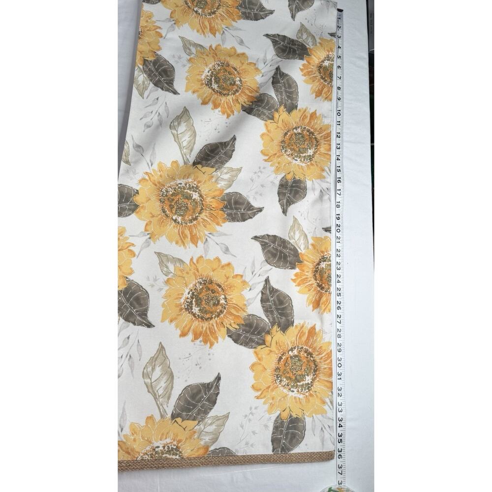 Hearth And Home Sunflower Table Runner 72” X 16” 100% Polyester Spot Clean Only